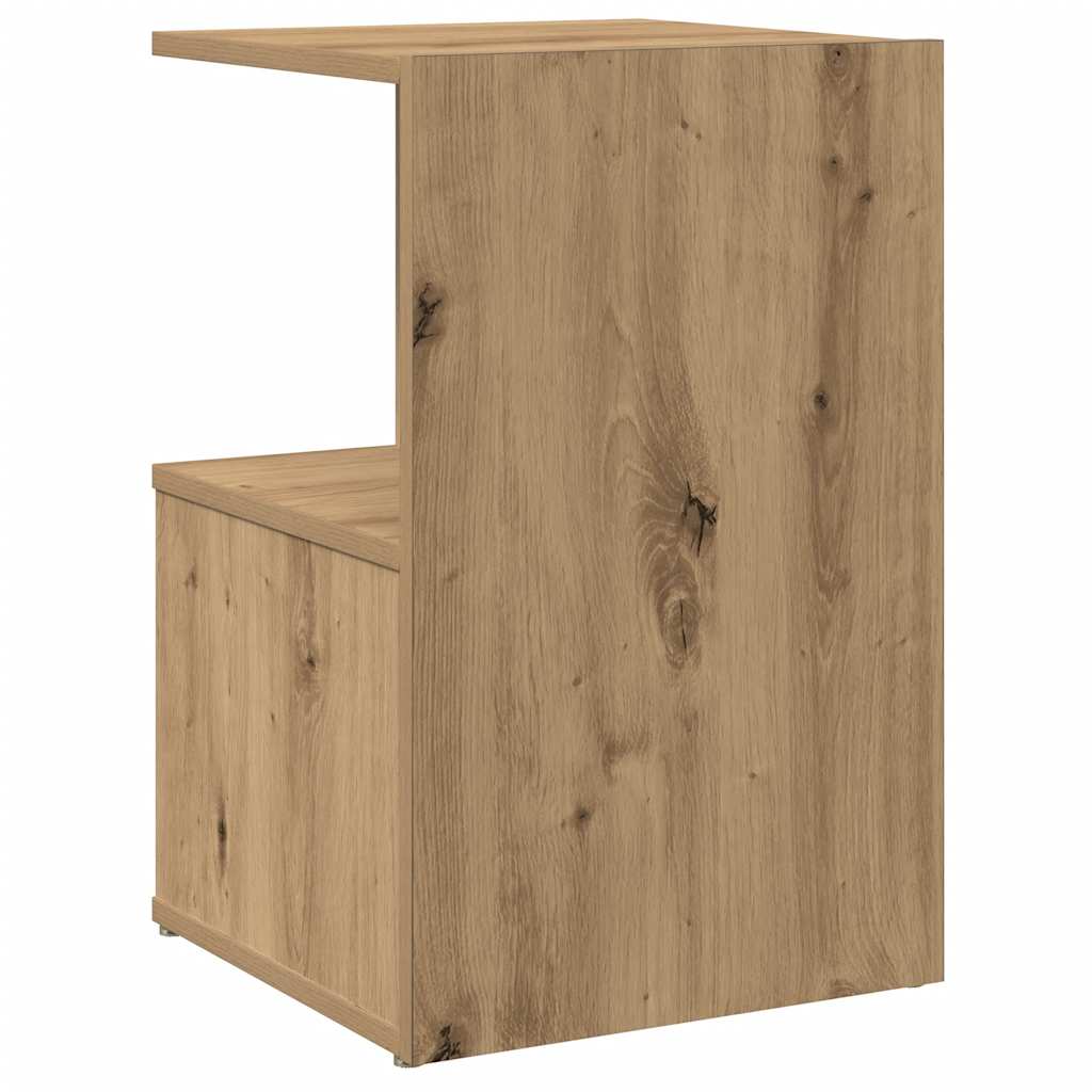Mesa cabeceira 35x35x55 cm derivados madeira carvalho artisiano