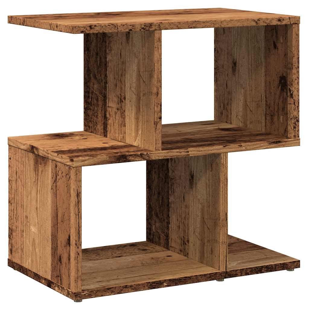 Mesa de cabeceira madeira velha 50x30x51,5cm madeira trabalhada