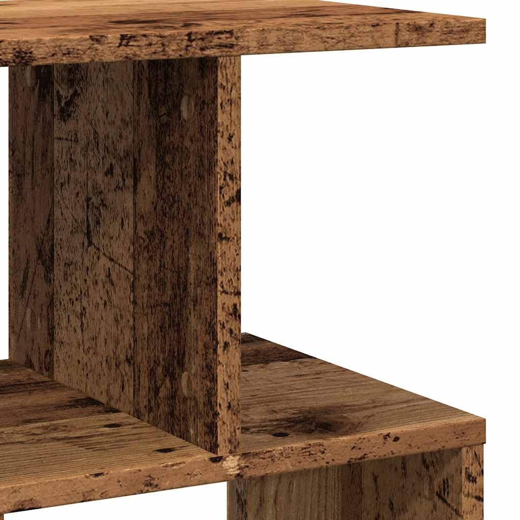 Mesa de cabeceira madeira velha 50x30x51,5cm madeira trabalhada