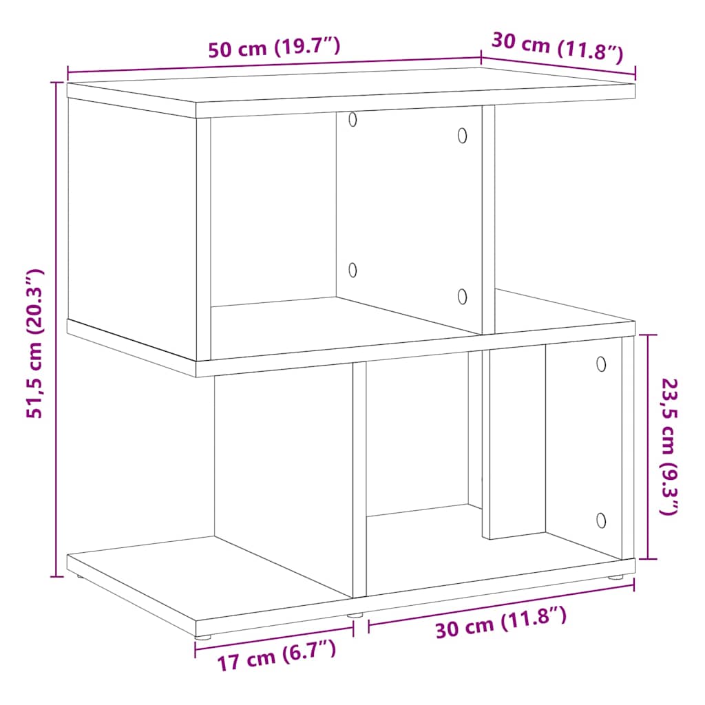 Mesa de cabeceira madeira velha 50x30x51,5cm madeira trabalhada