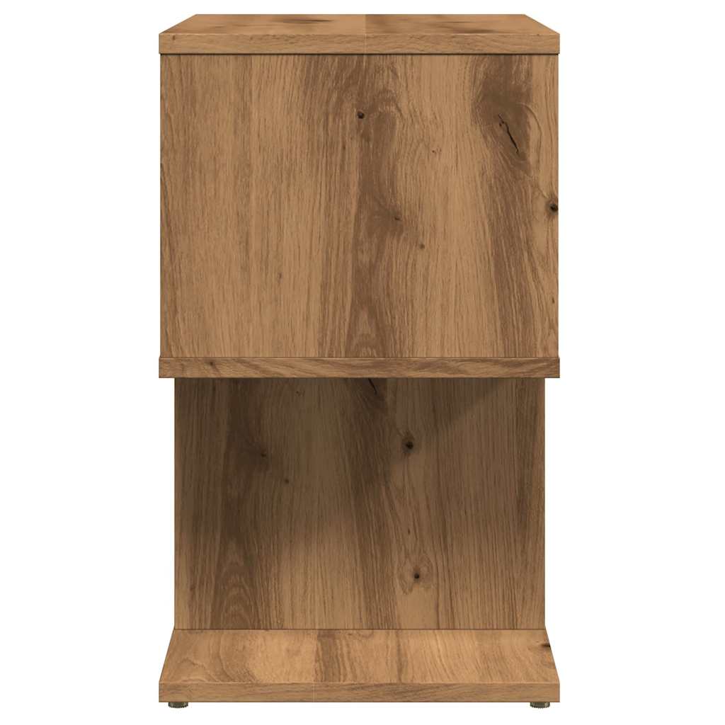 Mesa cabeceira 40x35x50 cm derivados madeira carvalho artisiano