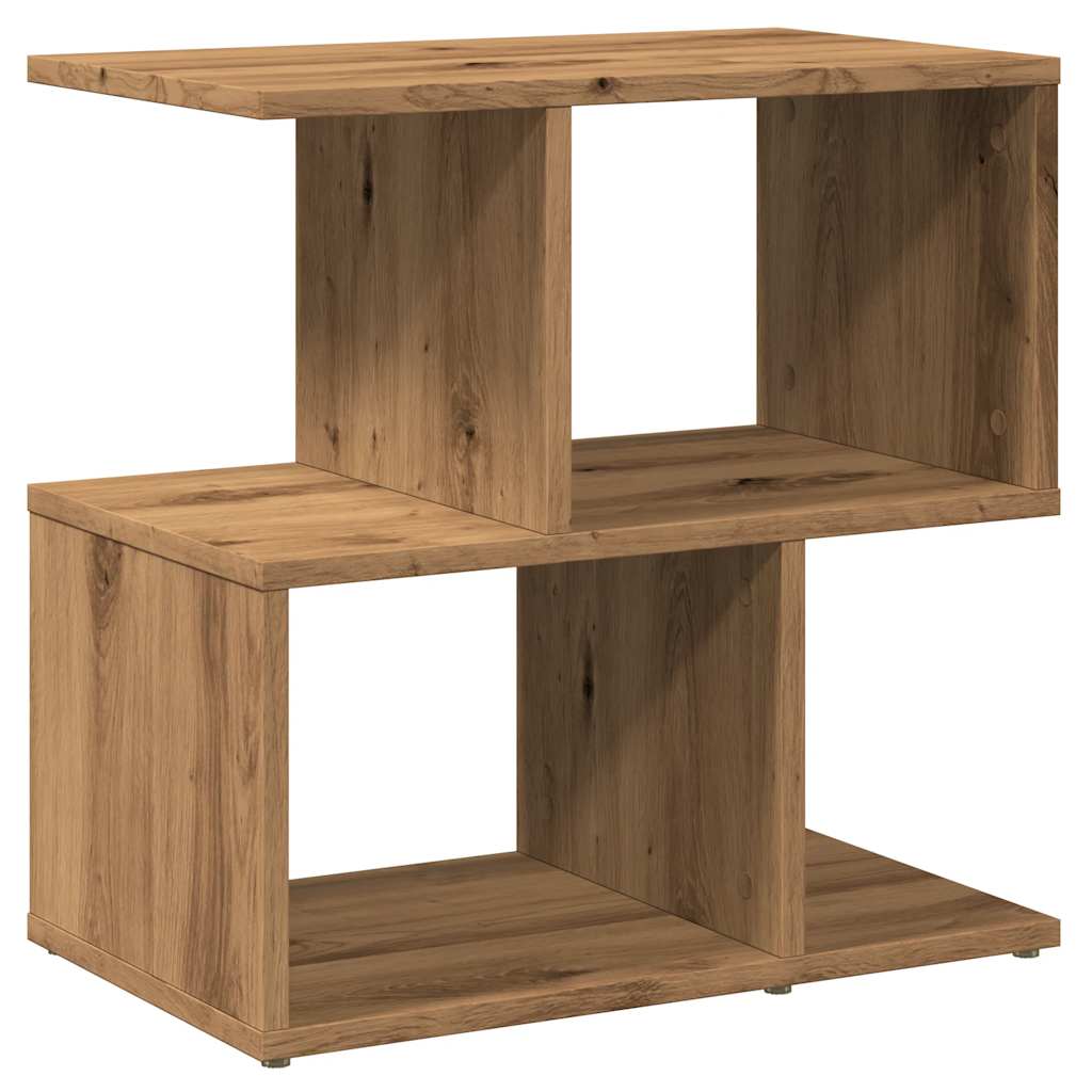 Mesa cabeceira 40x35x50 cm derivados madeira carvalho artisiano