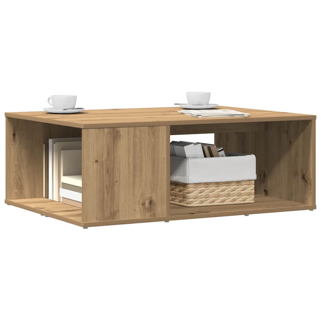 Mesa de centro 90x67x33 cm deriv. madeira carvalho artisiano