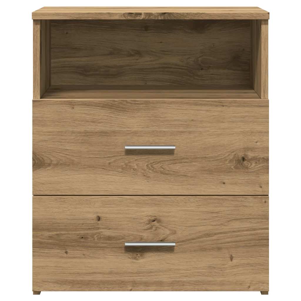 Mesa cabeceira 50x32x60cm derivados madeira carvalho artisiano