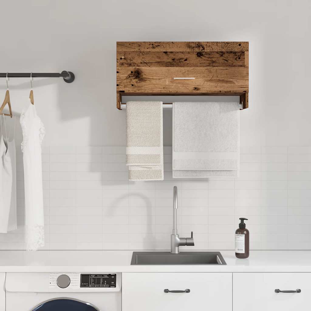 Armário madeira velha 70x32,5x35 cm madeira trabalhada