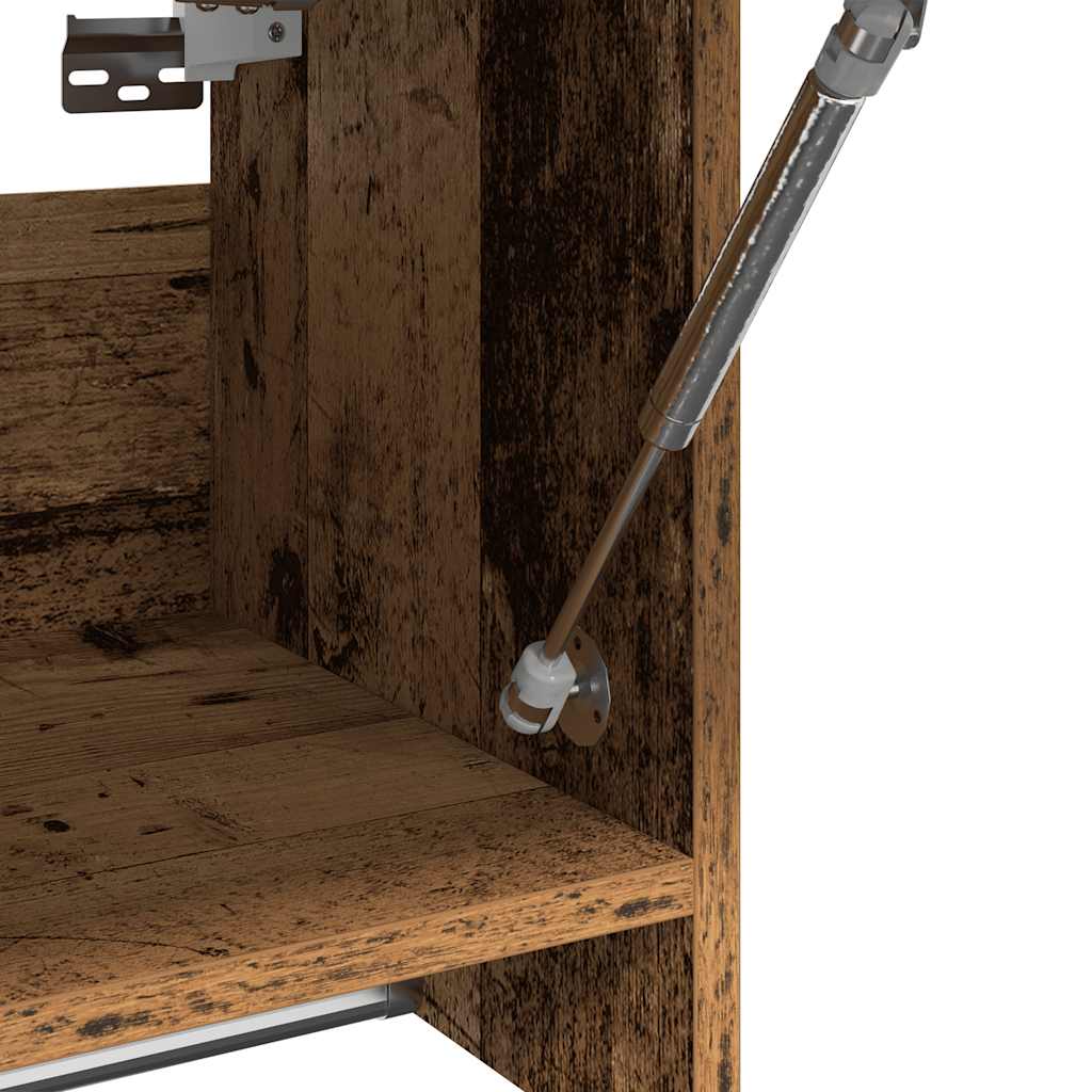 Armário madeira velha 70x32,5x35 cm madeira trabalhada