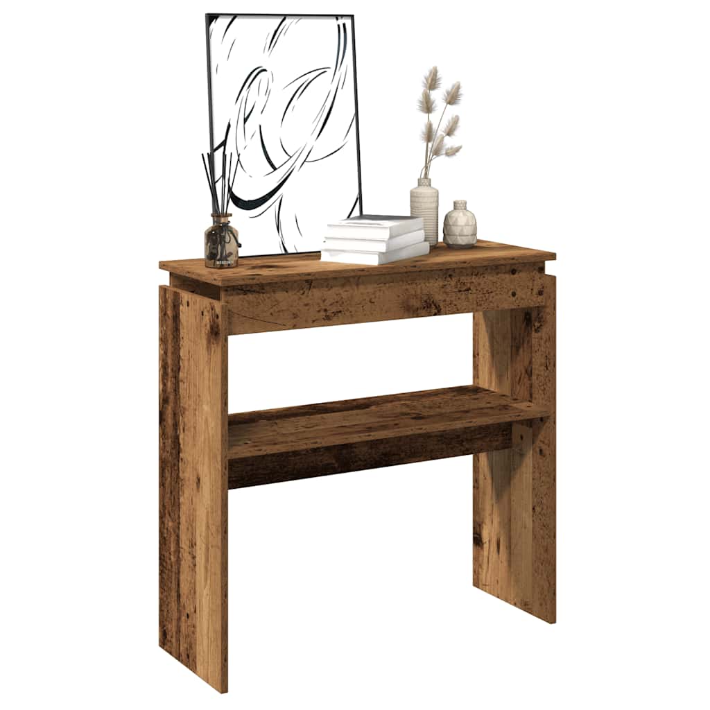 Mesa consola 80x30x80 cm derivados de madeira madeira velha
