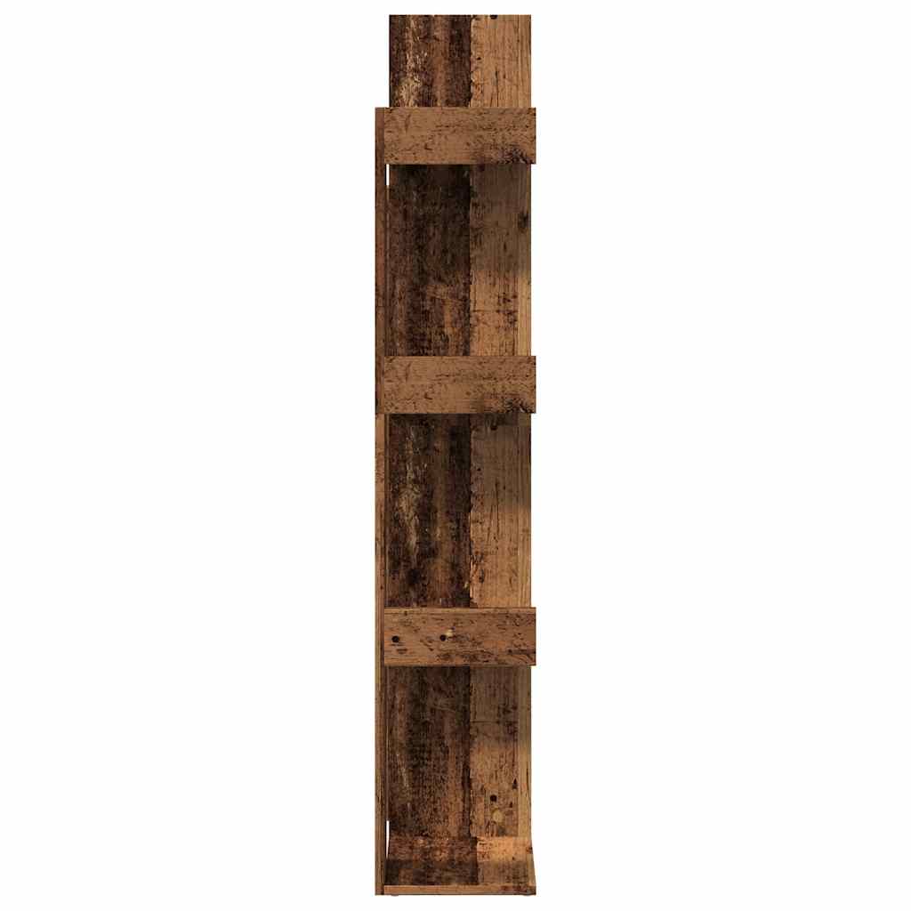 Estante 48x25,5x140 cm contraplacado madeira velha