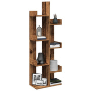 Estante 48x25,5x140 cm contraplacado madeira velha
