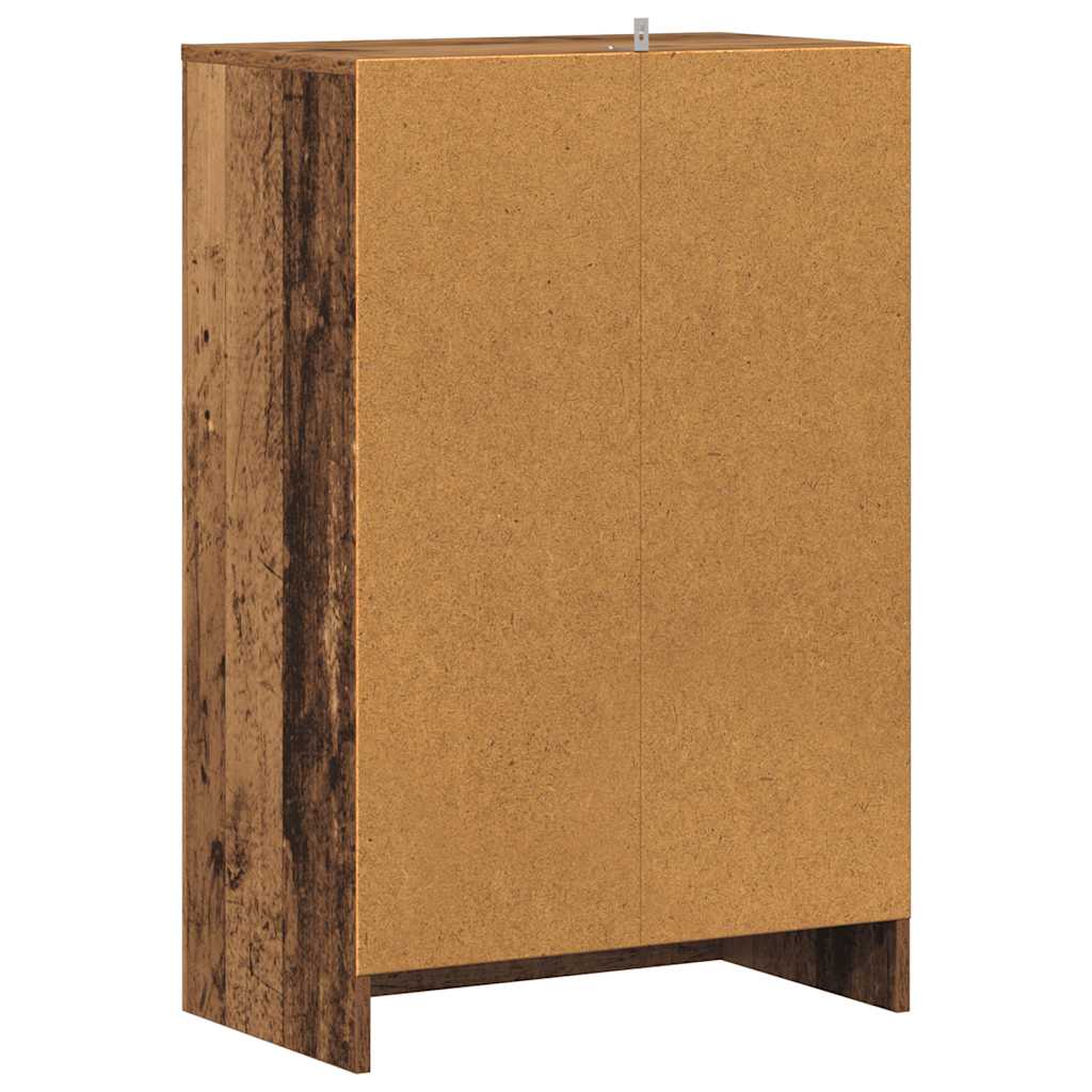 Armário para sapatos 60x35x92cm derivados madeira madeira velha