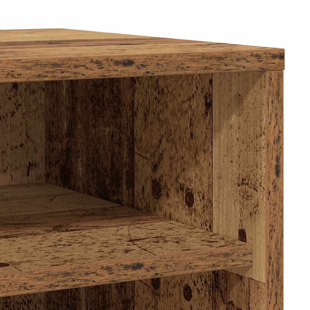 Armário para sapatos 32x35x70cm derivados madeira madeira velha