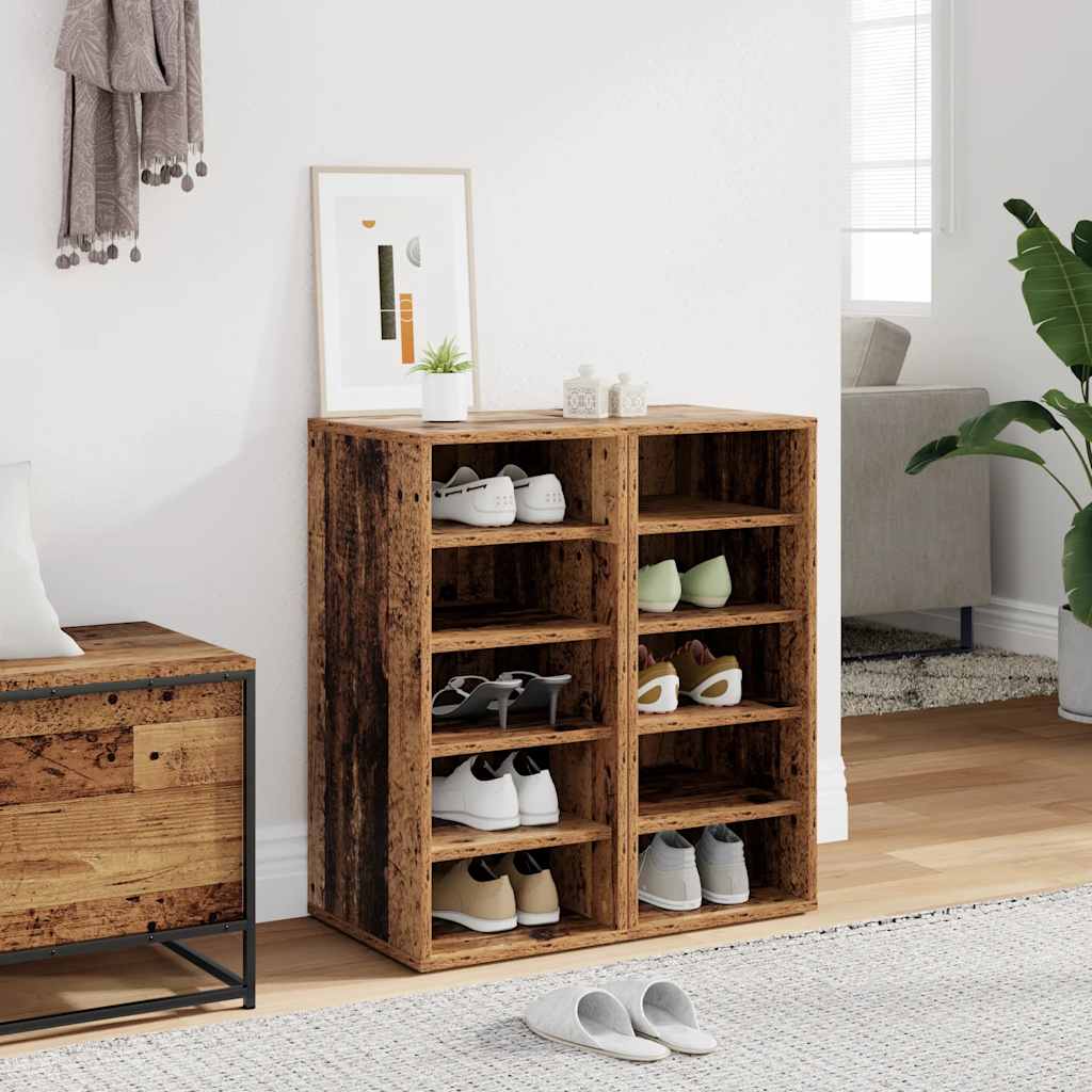 Sapateiras 2 pcs 32x35x70 cm derivados de madeira madeira velha