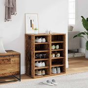 Sapateiras 2 pcs 32x35x70 cm derivados de madeira madeira velha