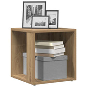 Mesa de apoio 33x33x34 cm derivados madeira carvalho artisiano