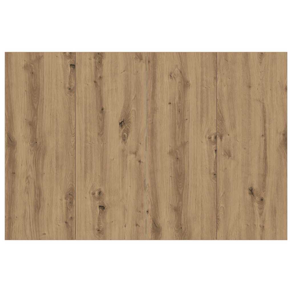 Cabeceira cama 160x1,5x80 cm deriv. madeira carvalho artisiano