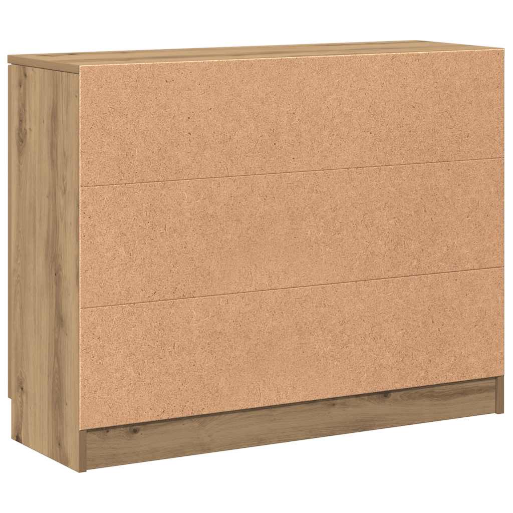 Aparador 90,5x30x70 cm derivados de madeira carvalho artisiano