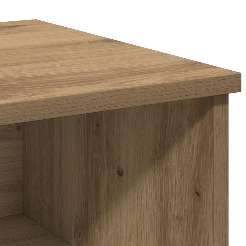 Mesa cabeceira 40x36x65 cm derivados madeira carvalho artisiano