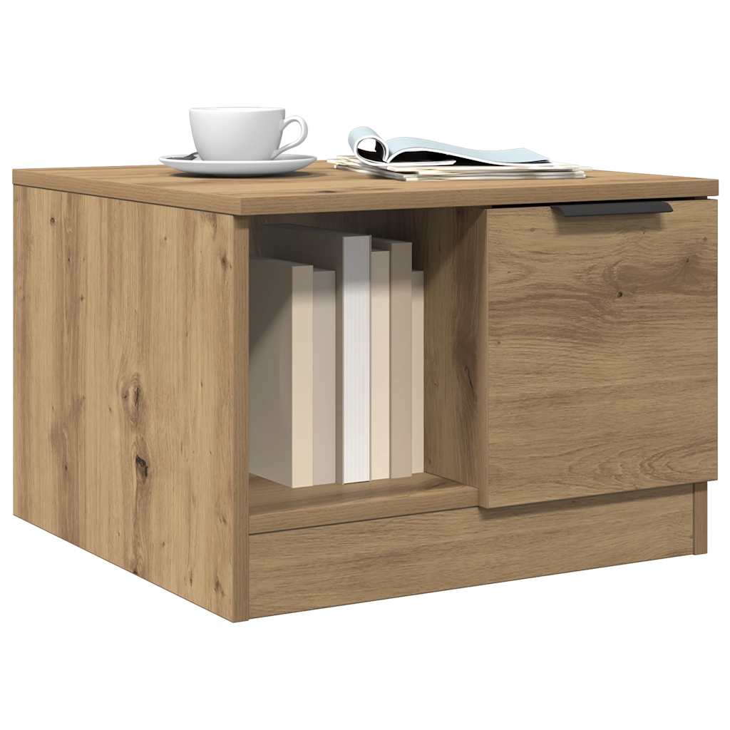 Mesa de centro 50x50x36 cm deriv. madeira carvalho artisiano