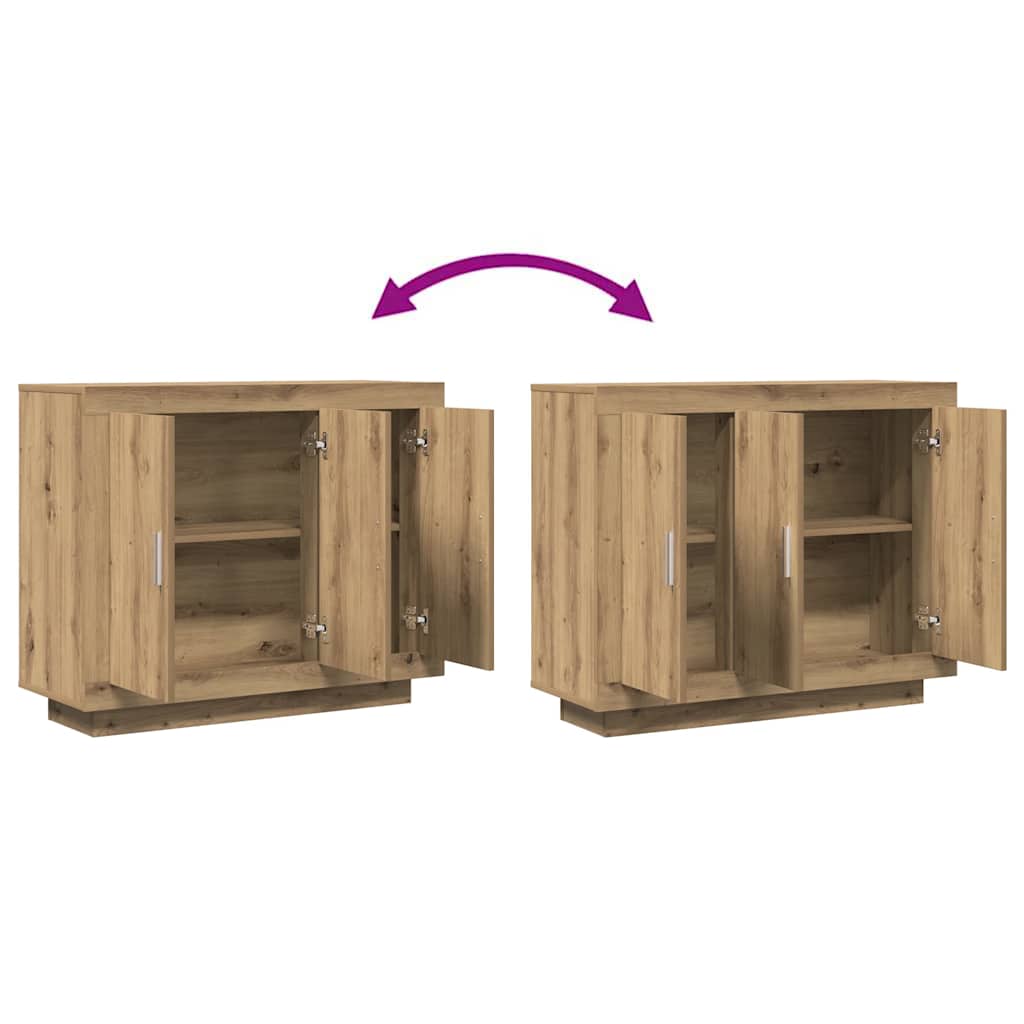 Aparador 92x35x75 cm derivados de madeira carvalho artisiano