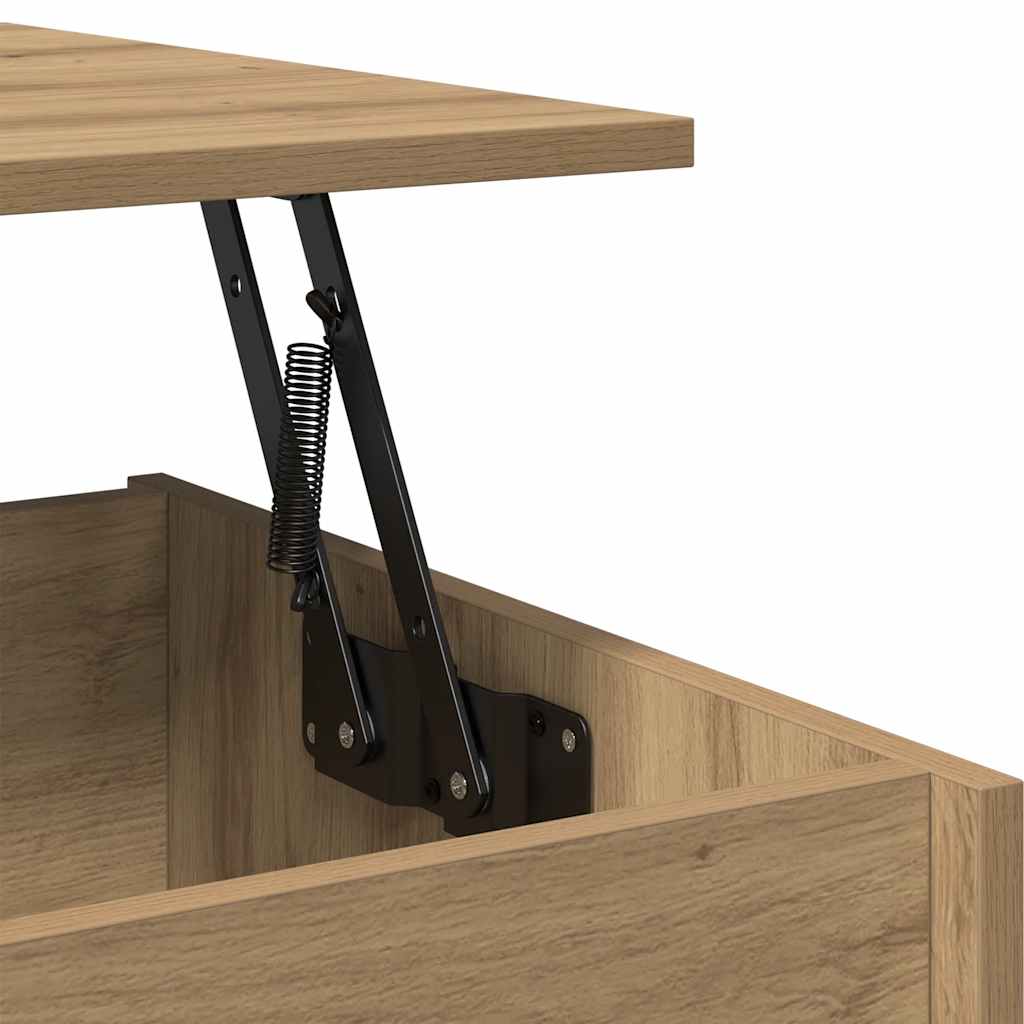 Mesa de centro 80x50,5x41,5cm deriv. madeira carvalho artisiano