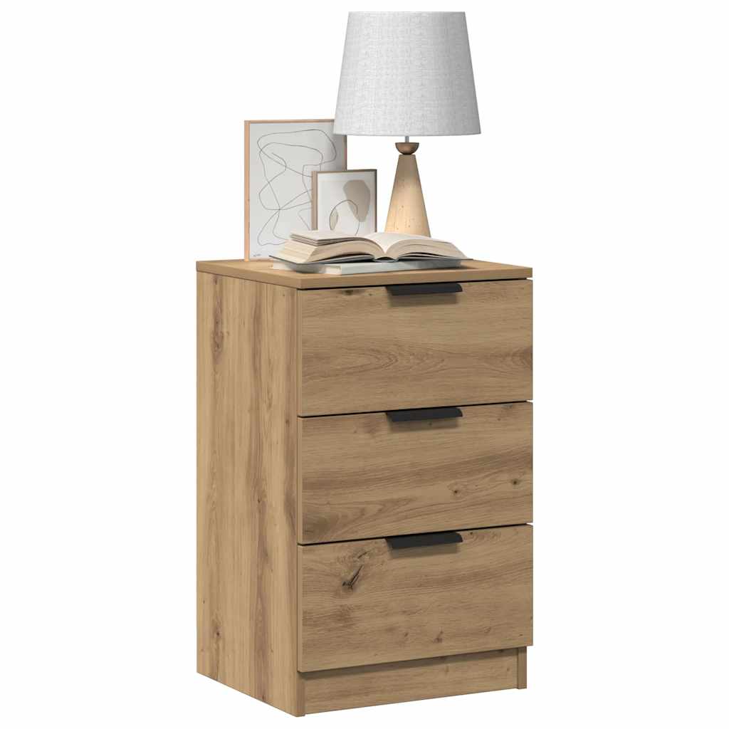 Mesa cabeceira 40x36x65 cm derivados madeira carvalho artisiano