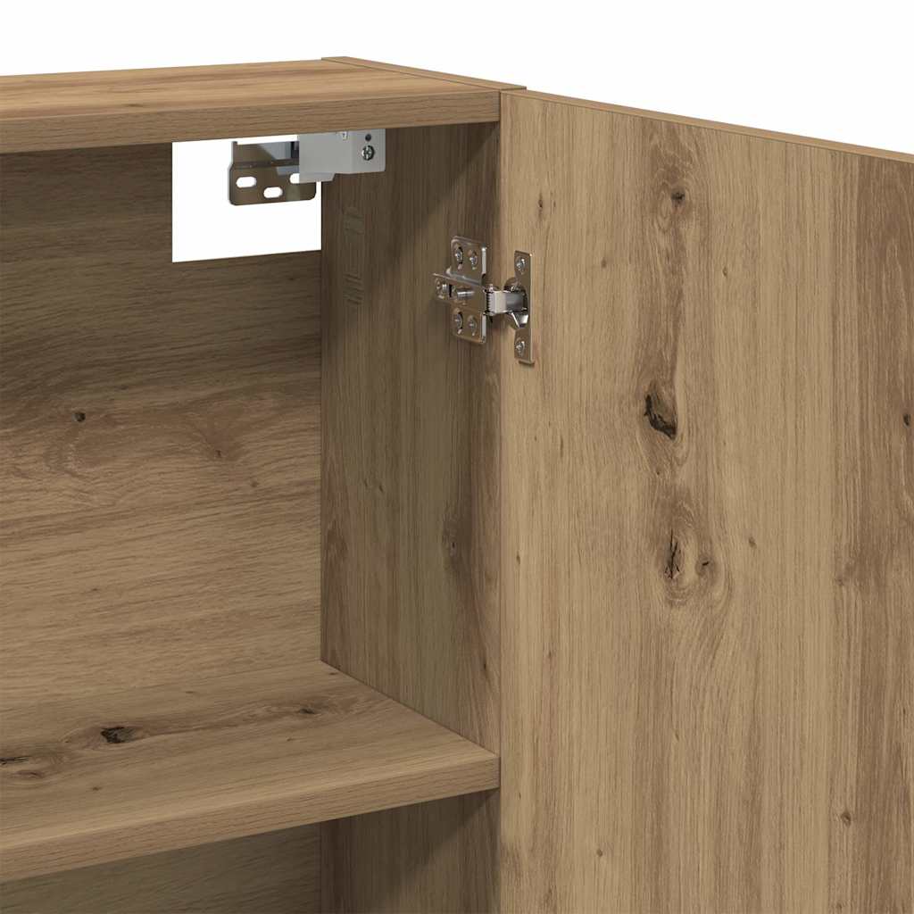 Armário com espelho para casa de banho carvalho artesanal