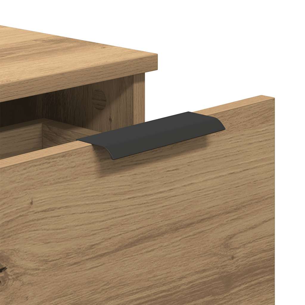 Aparadores 2pcs 30x30x70cm derivados madeira carvalho artisiano