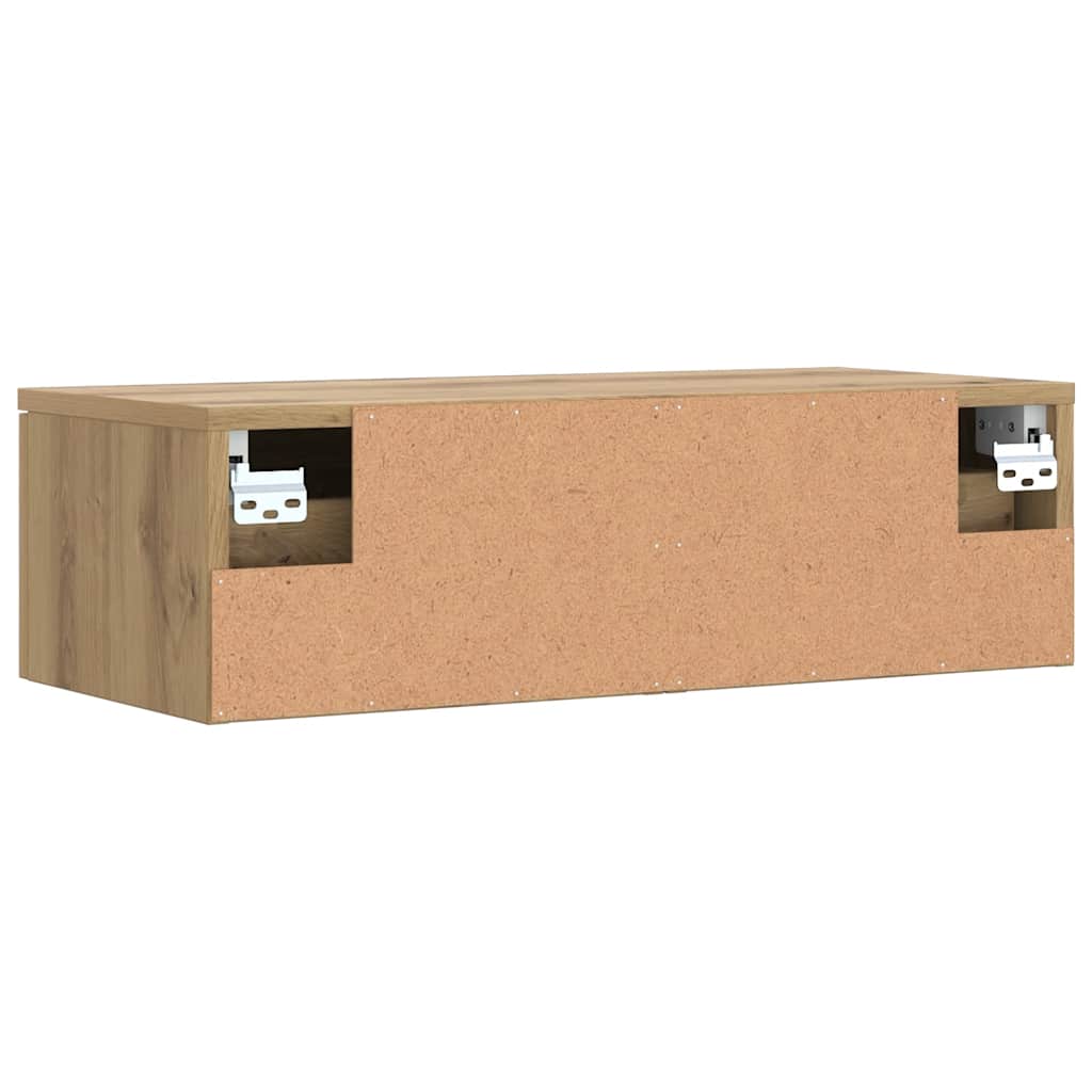 Armário parede 68x30x20 cm derivados madeira carvalho artisiano