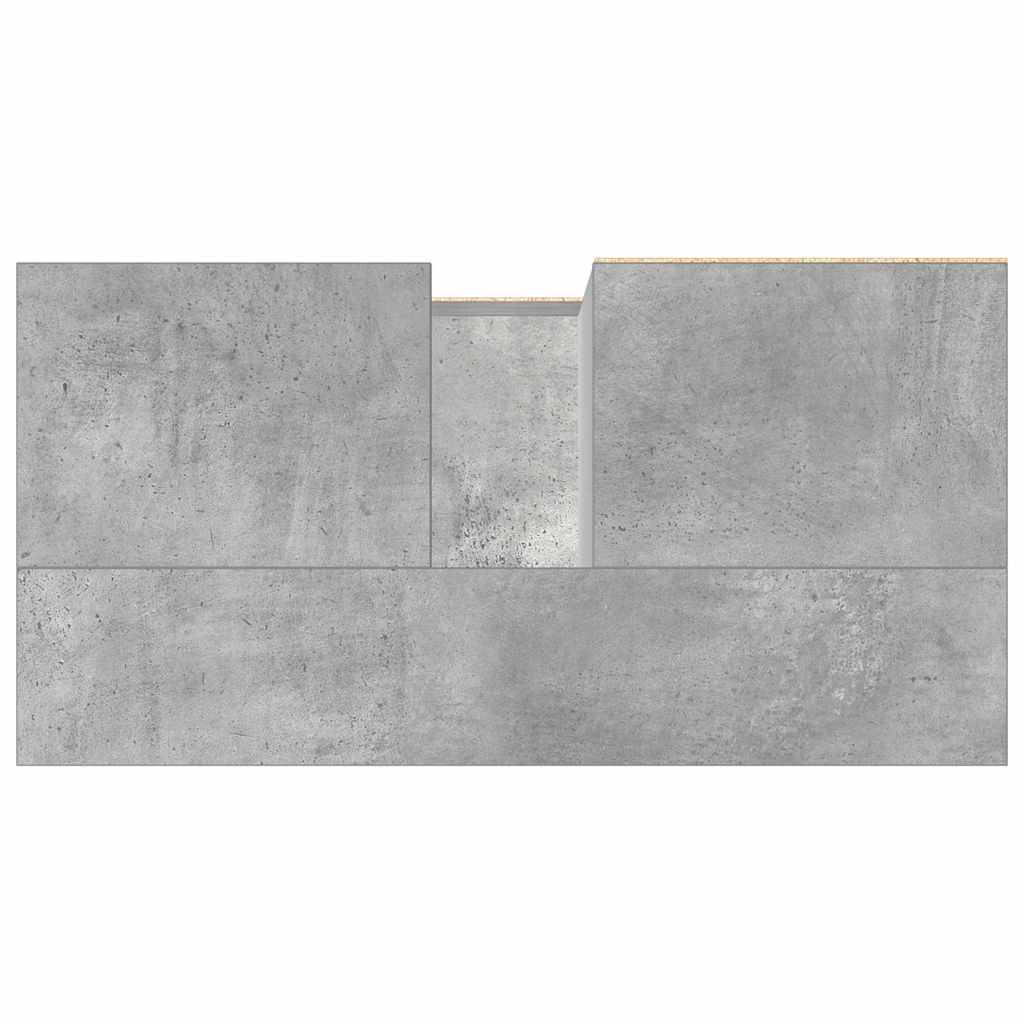 Móvel p/ lavatório 65x33x60 cm deriv. madeira cinzento cimento