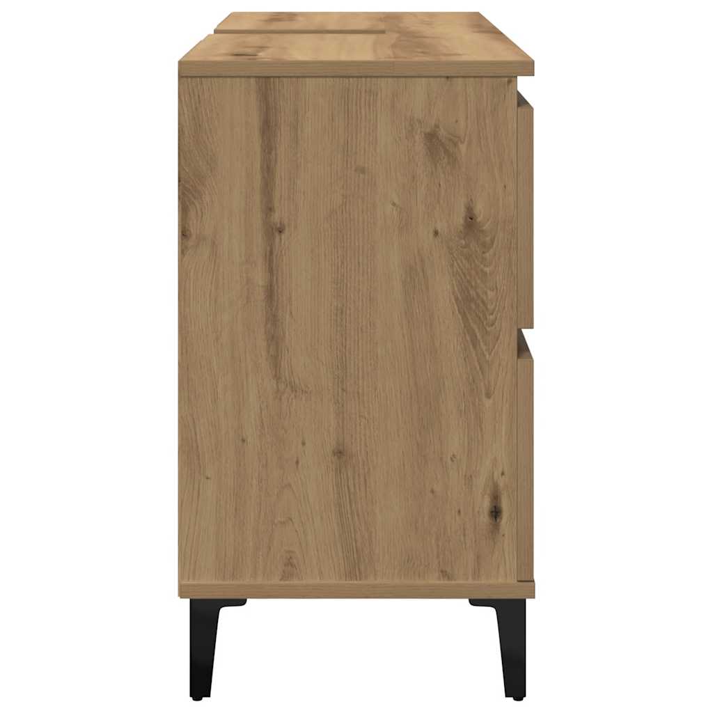 Móvel p/ lavatório 80x33x60cm deriv. madeira carvalho artisiano