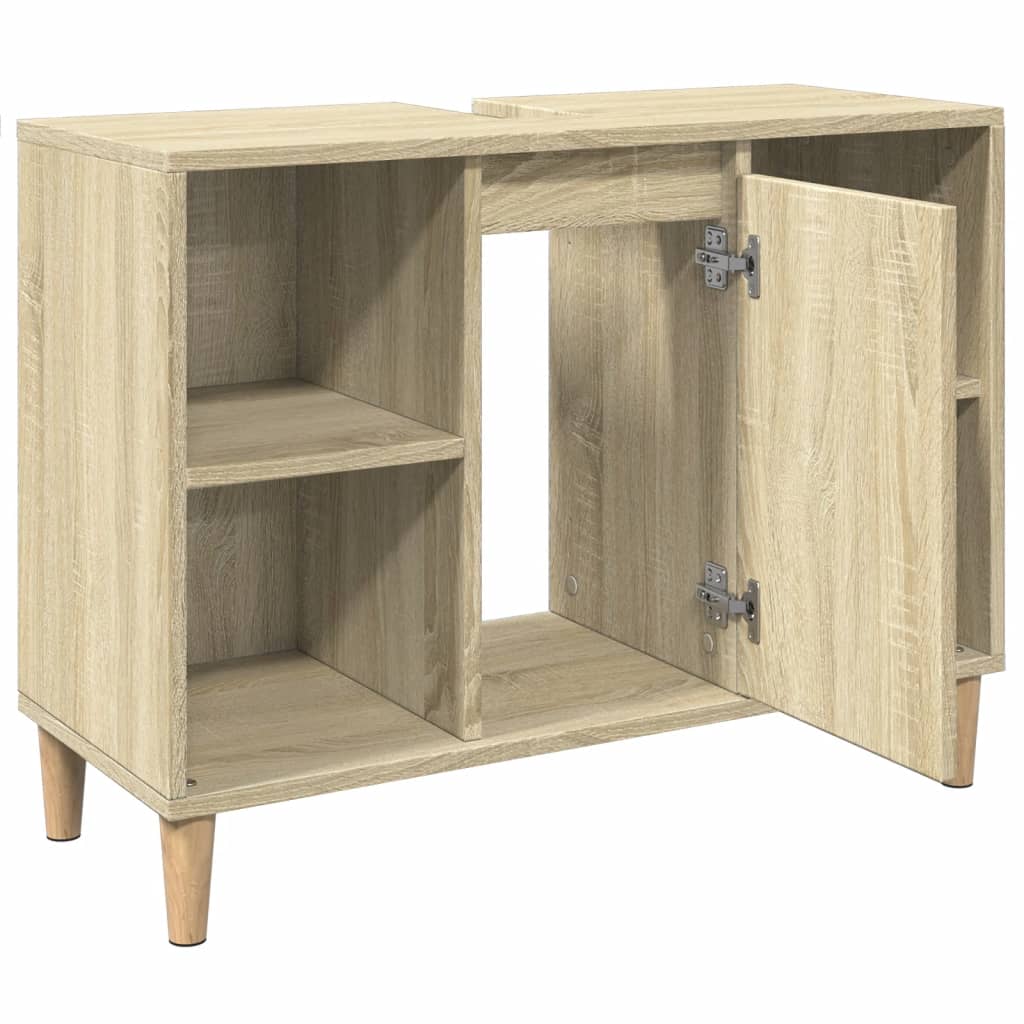 Armário p/ casa banho 80x33x60cm deriv. madeira carvalho sonoma