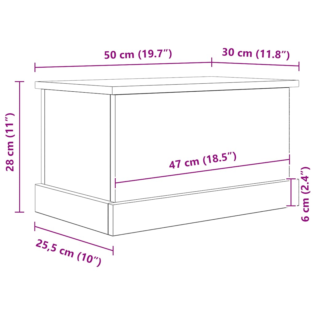 Banco sapateira 30x50x28 cm deriv. madeira carvalho artisiano