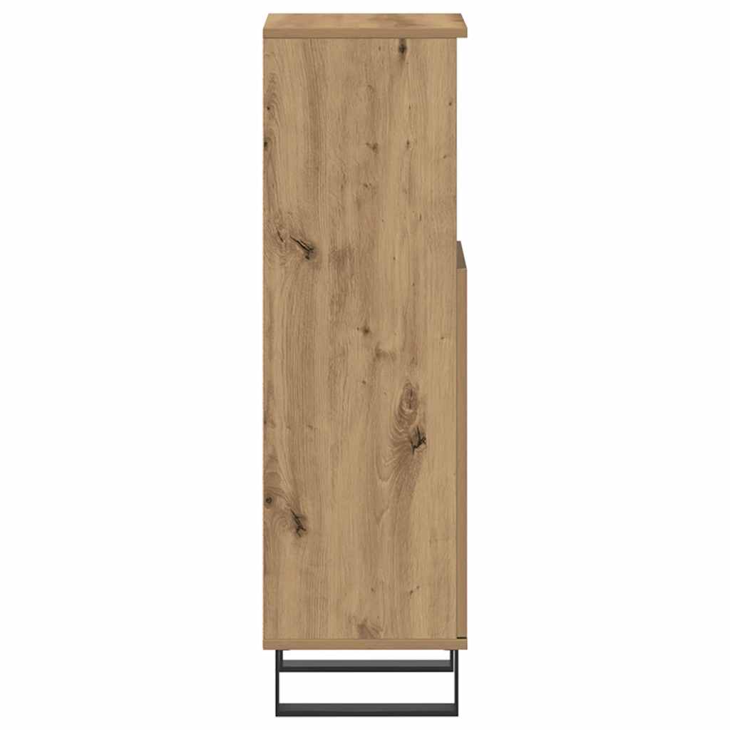 Armário WC 30x30x100 cm derivados de madeira carvalho artisiano