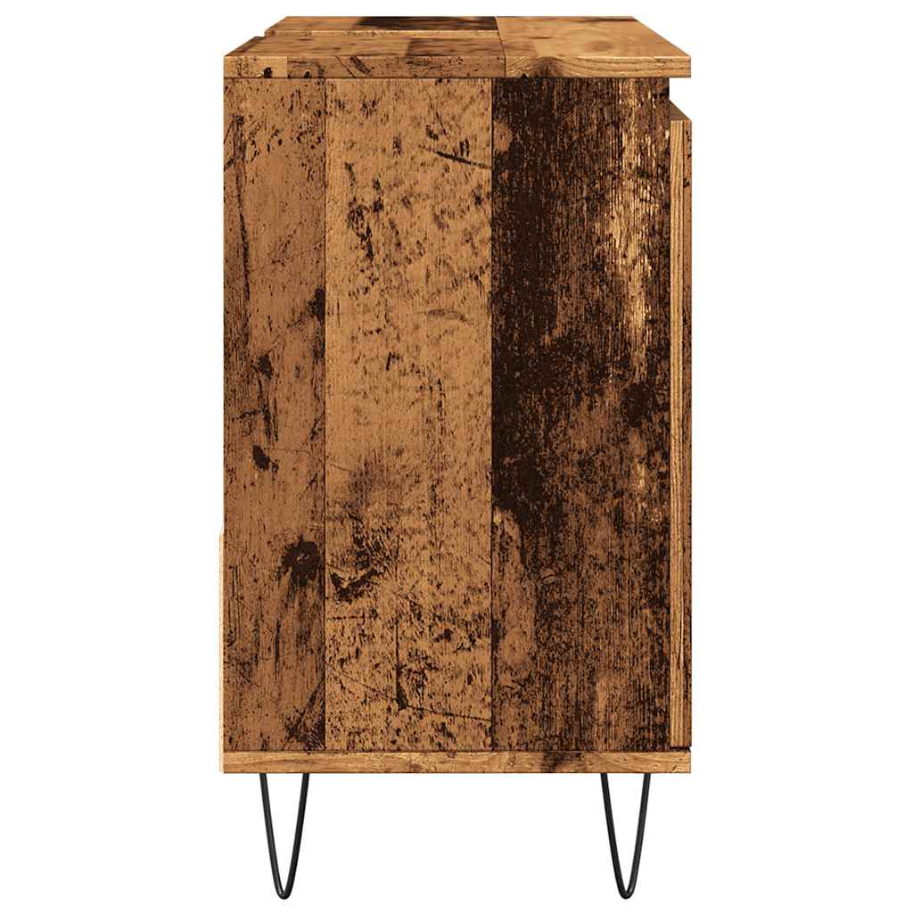 Armário lavatório WC 65x33x60cm derivados madeira madeira velha