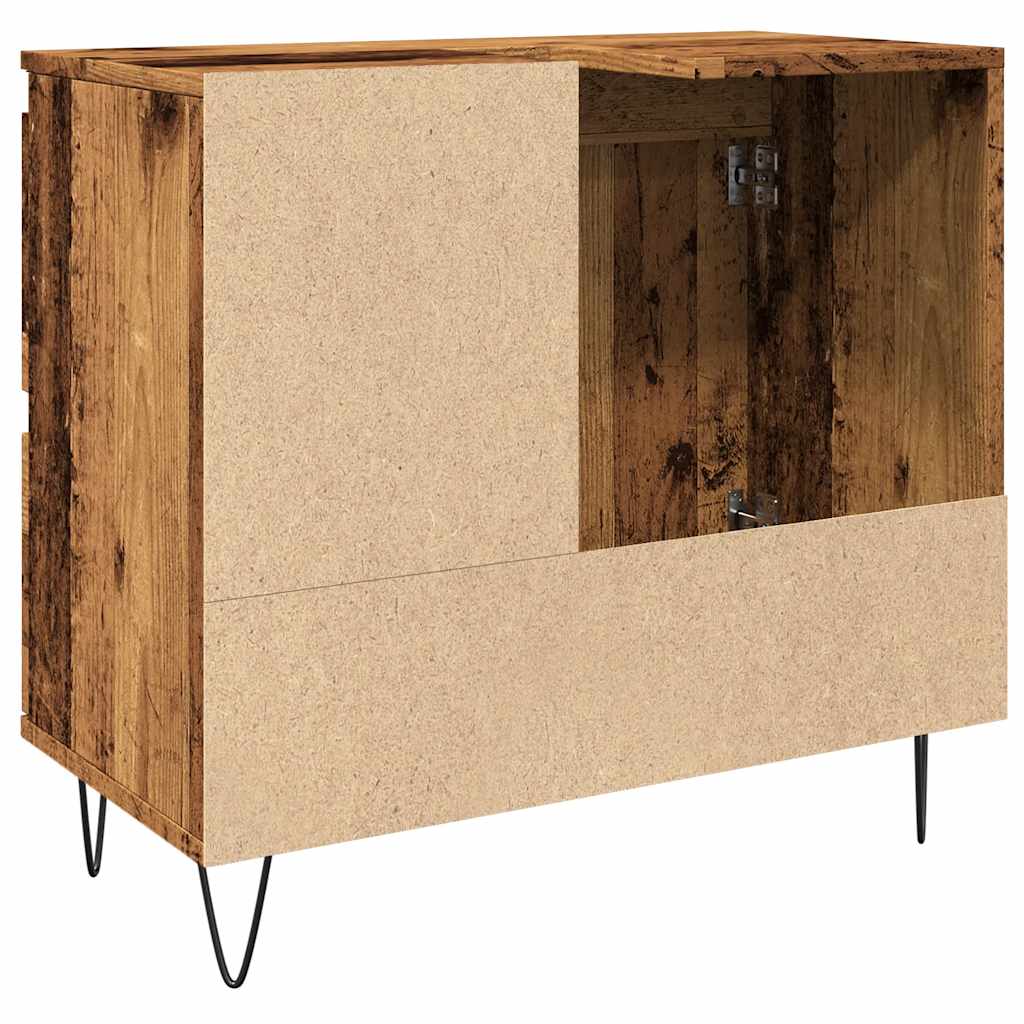 Armário lavatório WC 65x33x60cm derivados madeira madeira velha