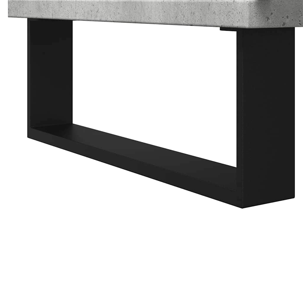 Armário lavatório WC 65x33x60cm deriv. madeira cinzento cimento