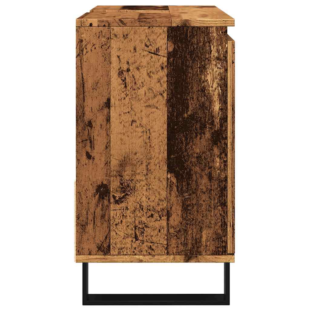 Armário lavatório WC 65x33x60cm derivados madeira madeira velha