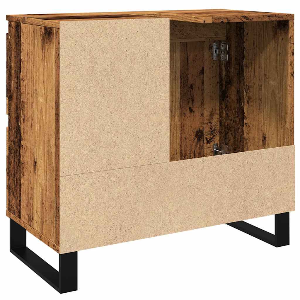 Armário lavatório WC 65x33x60cm derivados madeira madeira velha