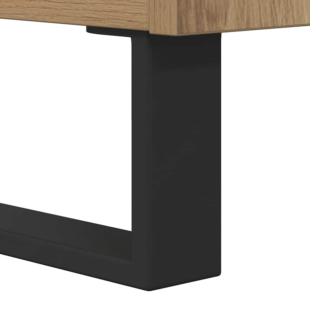 Armário p/ discos 84,5x38x48cm deriv madeira carvalho artisiano