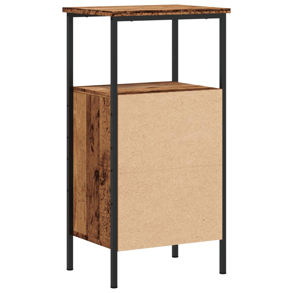 Mesa de cabeceira 41x31x80 cm derivados madeira madeira velha