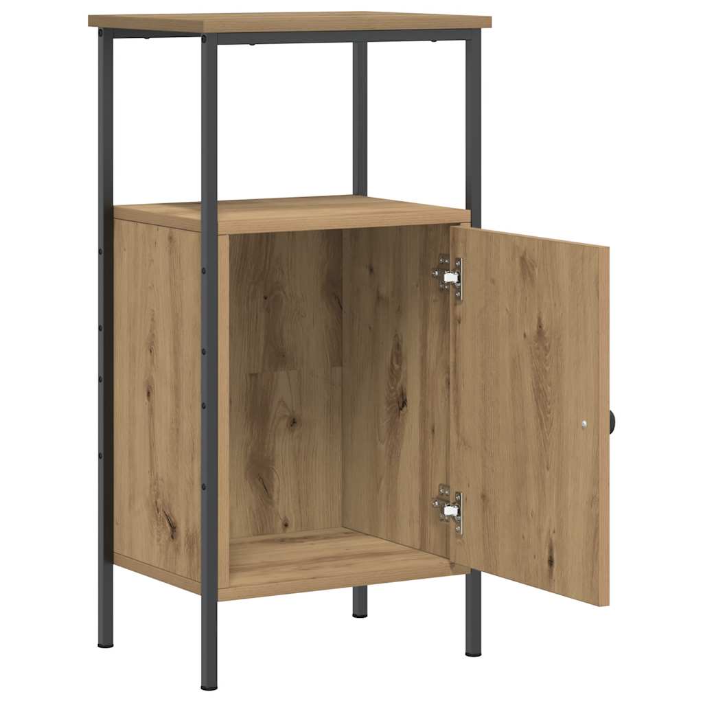 Mesa cabeceira 41x31x80 cm derivados madeira carvalho artisiano