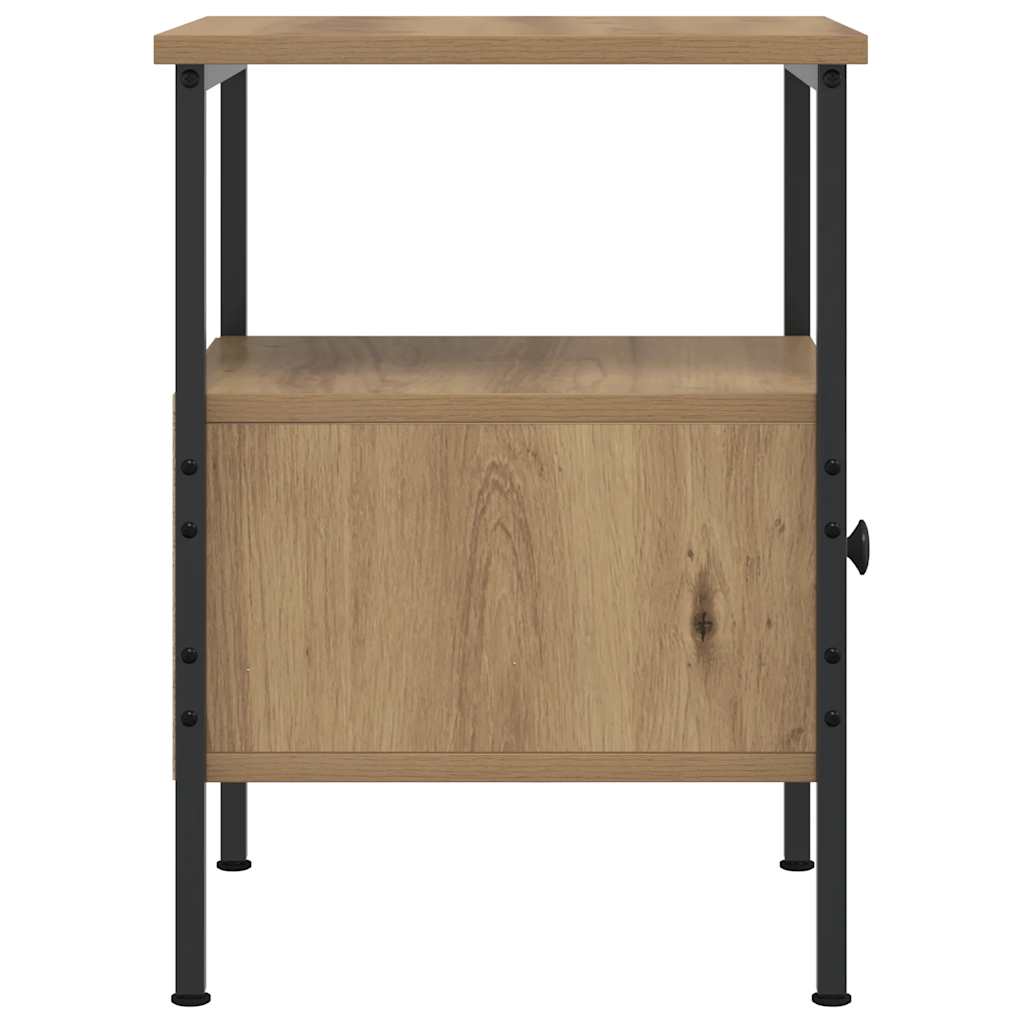 Mesa cabeceira 34x36x50 cm derivados madeira carvalho artisiano