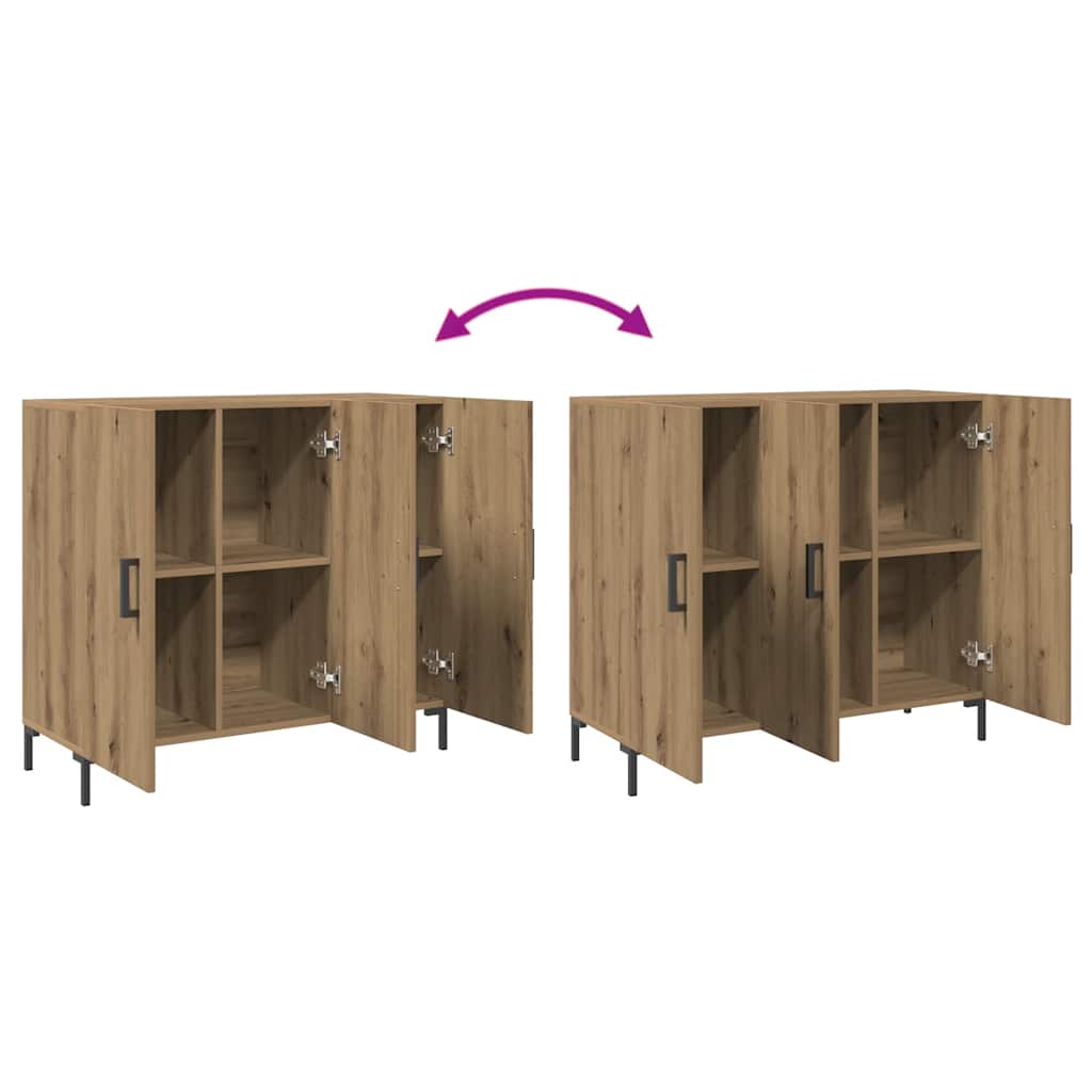 Aparador 90x34x80 cm derivados de madeira carvalho artisiano