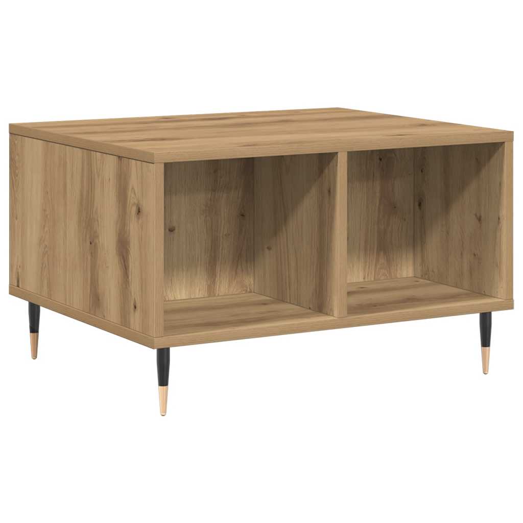 Mesa de centro 60x50x36,5cm deriv. madeira carvalho artisiano