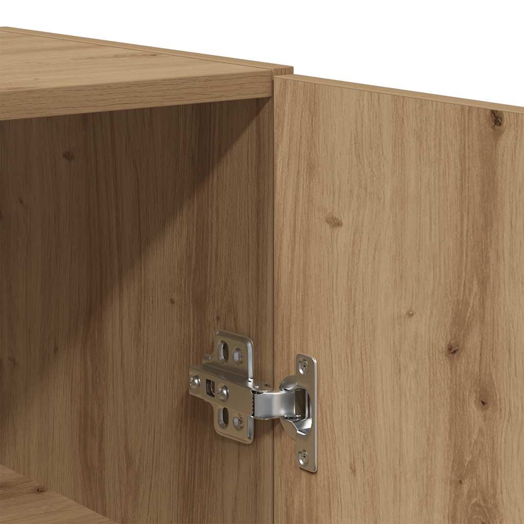 Armário parede 69,5x34x90 cm deriv. madeira carvalho artisiano