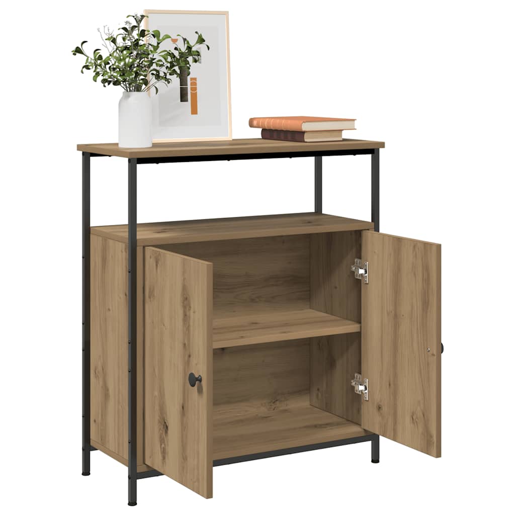 Aparador 70x30x80 cm derivados de madeira carvalho artisiano