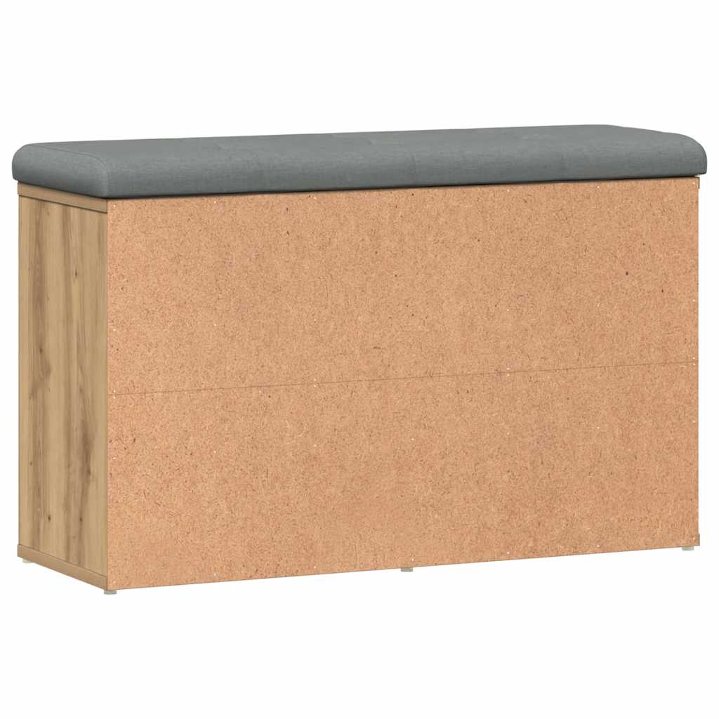 Banco sapateira 82x32x50cm derivados madeira carvalho artisiano