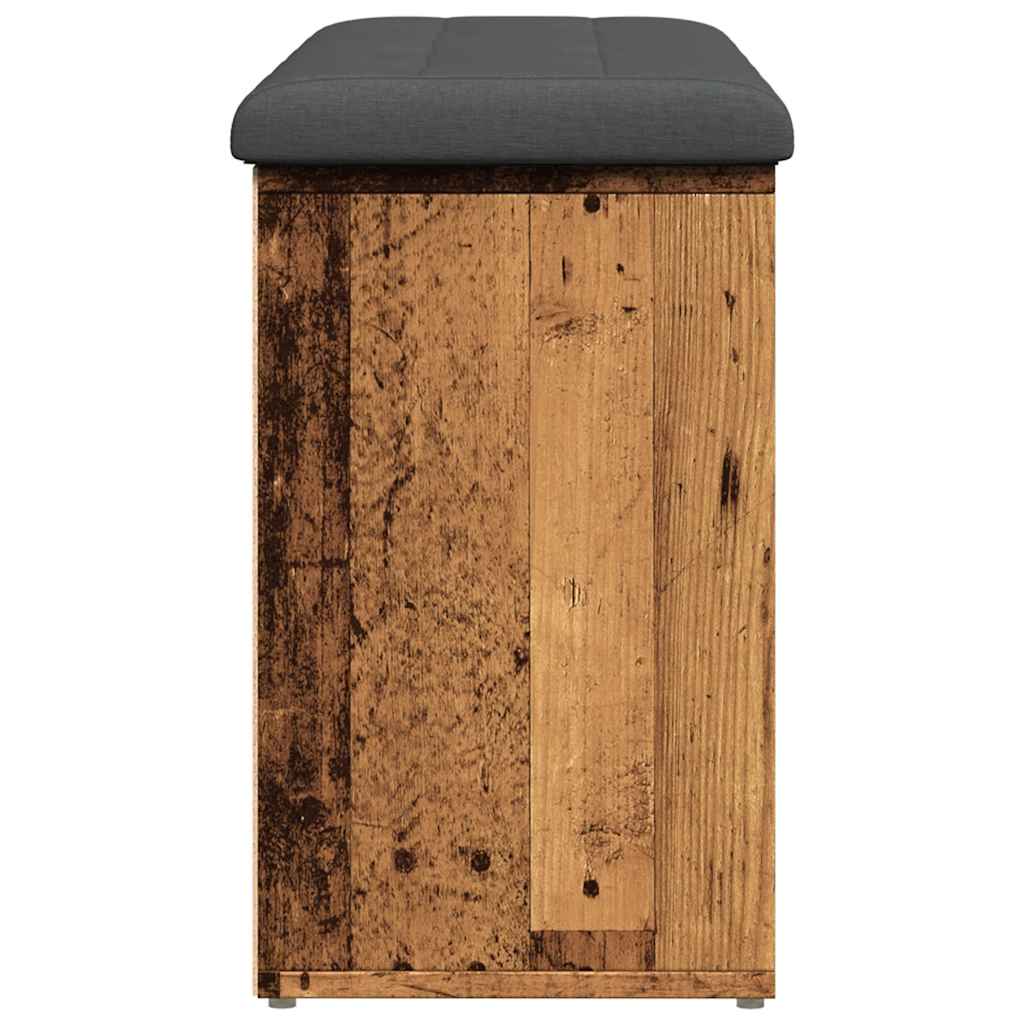 Banco sapateira 102x32x50 cm derivados de madeira madeira velha