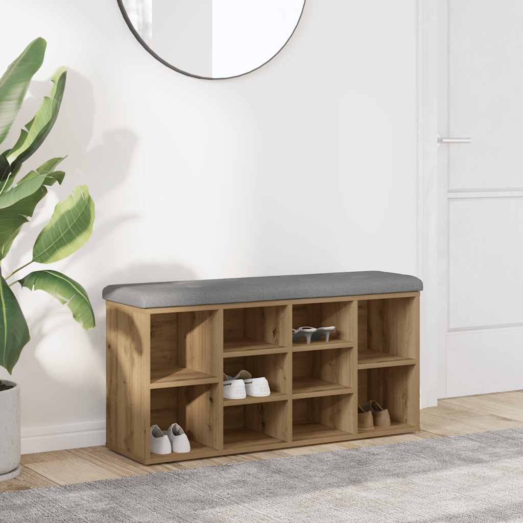 Banco sapateira 82x32x45,5 cm deriv. madeira carvalho artisiano