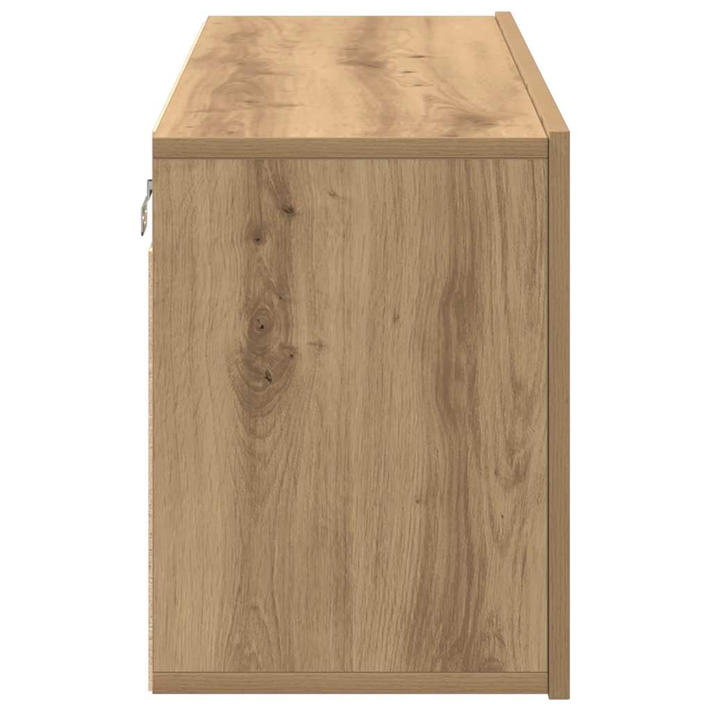 Móvel de parede para TV 100x30x41 cm carvalho artesanal